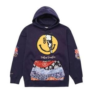 NEW IRO-OCHI men's fakin smiles hoodie in navy
